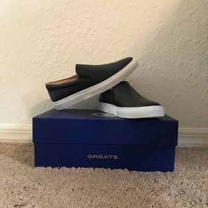 Greats Black & White “The Wooster” Slip-Ons